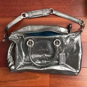 Silver Coach Handbag